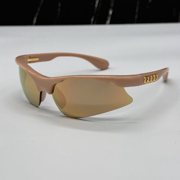 NEW GG1774S 004 GUCCI PINK MIRROR MASK UNISEX GUCCI SUNGLASSES - Picture 3 of 12